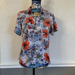 EUC Rebecca Malone Short Sleeve Top